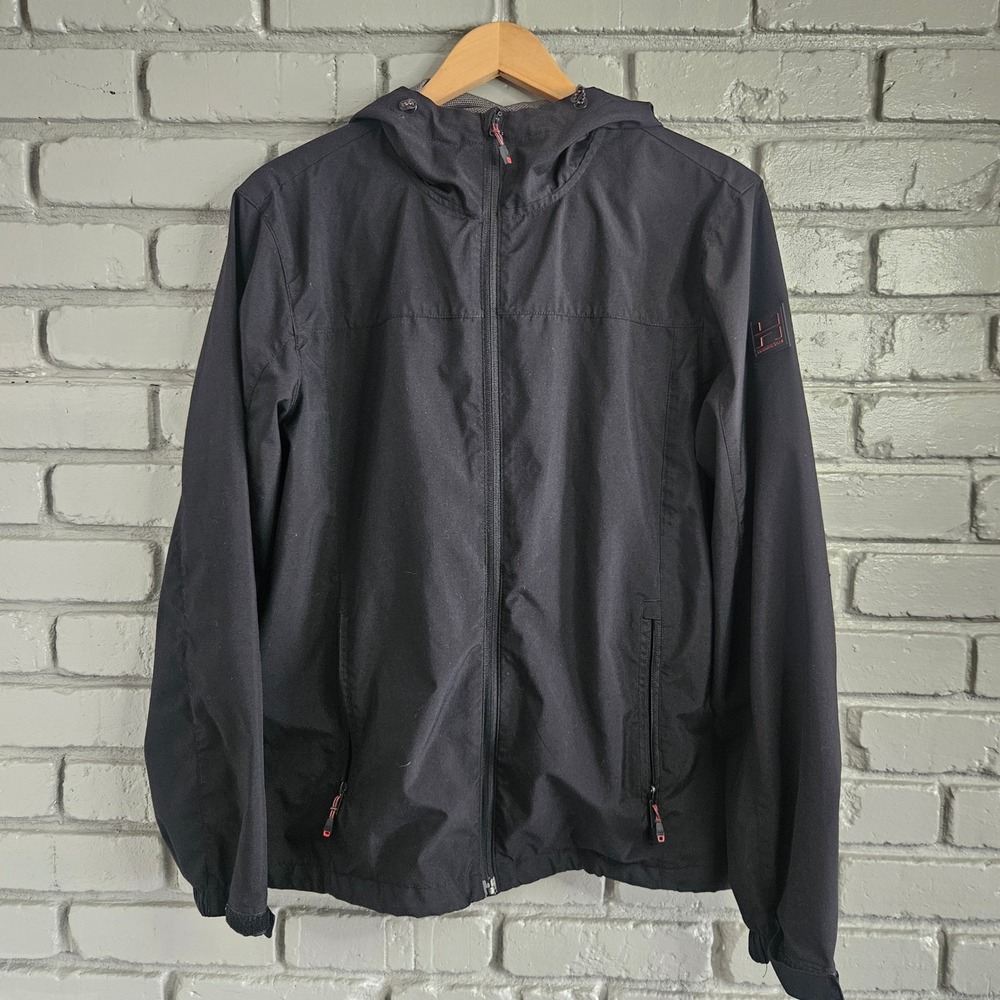 Hawke & Co Mens Performance Dynamic Sport Fiber Hooded Jacket Black Small S
